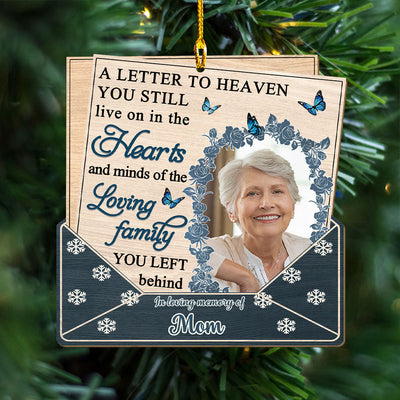 Hearts And Minds Letter - Personalized Custom 1-layered Wood Ornament