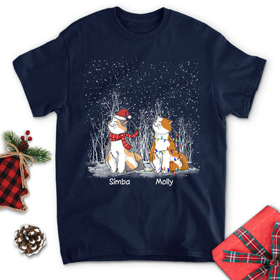 Winter Cat - Personalized Custom Unisex T-shirt