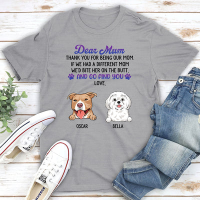 Dear Mom Thank You - Personalized Custom Unisex T-shirt