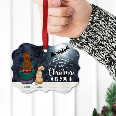 All I Want For Christmas Is You - Personalized Custom Aluminum Ornament