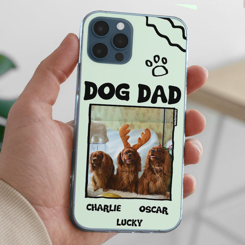 Dog Mom/Dad Cartoon Photo - Personalized Custom Phone Case