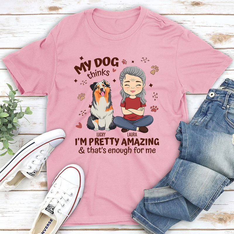 My Dog Thinks - Personalized Custom Unisex T-shirt