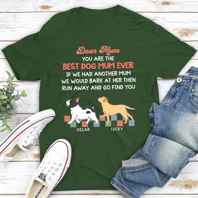 Retro Dog Mom - Personalized Custom Unisex T-shirt