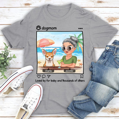 Dog And Mom - Personalized Custom Unisex T-shirt