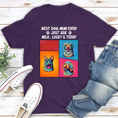 Just Ask Dog Dad - Personalized Custom Unisex T-shirt