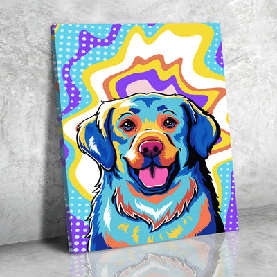 Golden Retriever Pop Art 3 - Canvas Print