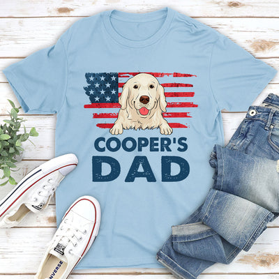 Dog Dad Simple - Personalized Custom Unisex T-shirt