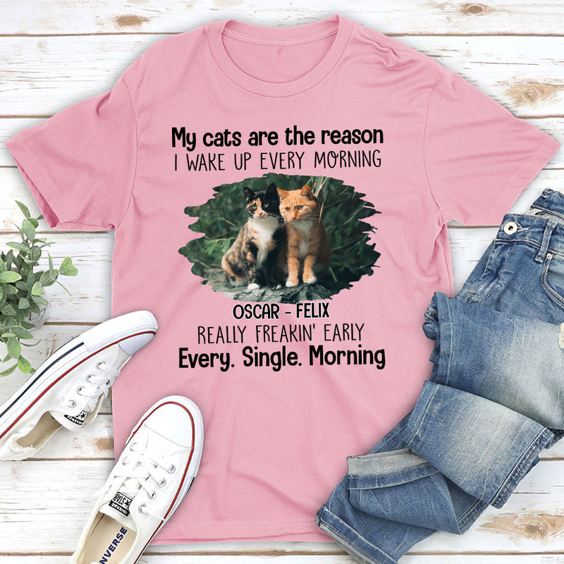 Every Single Morning - Personalized Custom Unisex T-shirt