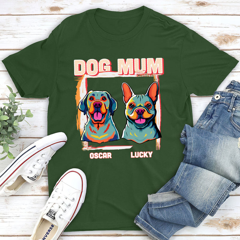 Cool Dad/ Mom Pop Art - Personalized Custom Unisex T-shirt