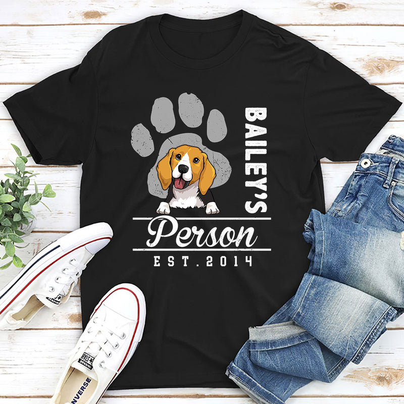 Dog Person Est - Personalized Custom Unisex T-shirt