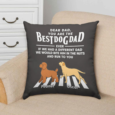 Dogs Run To You - Personalized Custom Throw Pillow