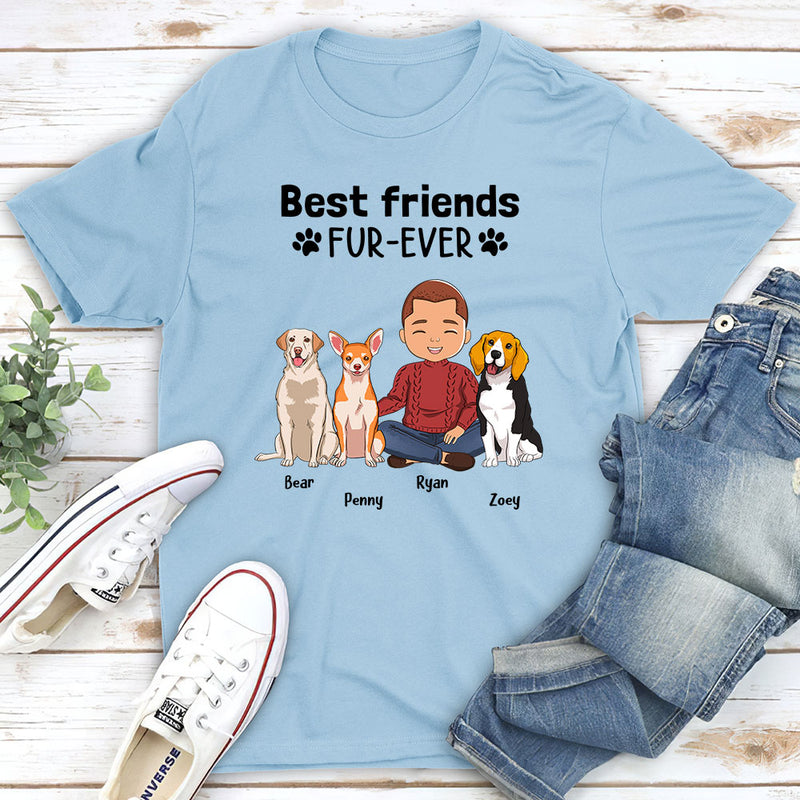 Best Friends Fur-ever - Personalized Custom Unisex T-shirt