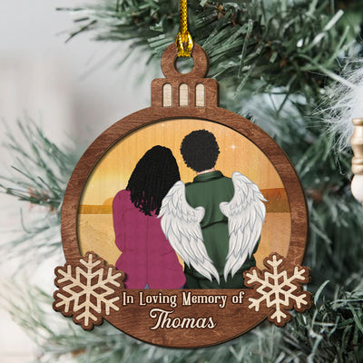 In Remembrance - Personalized Custom 2-layered Wood Ornament