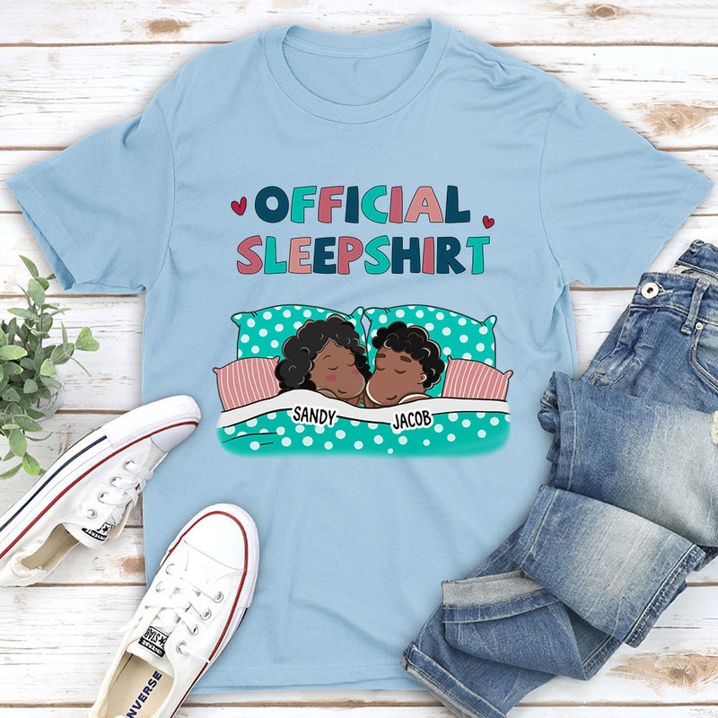 Official Sleepshirt For Couple - Personalized Custom Unisex T-shirt