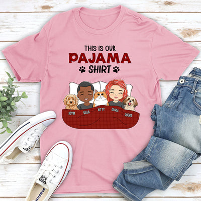 Pajama Shirt Couple - Personalized Custom Unisex T-shirt