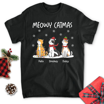 Meowy Catmas - Personalized Custom Unisex T-shirt