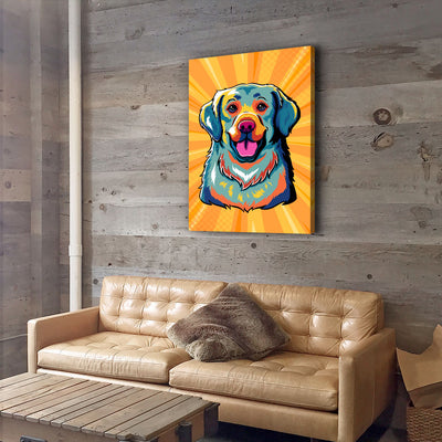 Golden Retriever Pop Art - Canvas Print