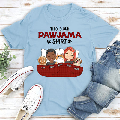 Pawjama Shirt Couple - Personalized Custom Unisex T-shirt