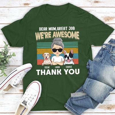 Amazing Good Job Dad - Personalized Custom Unisex T-shirt