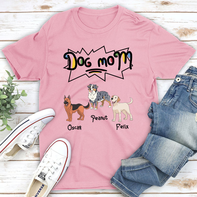 Dog Mom/Dad Colorful - Personalized Custom Unisex T-shirt