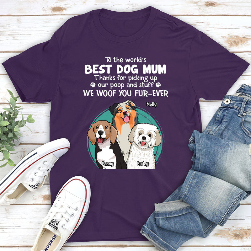 Thank You Dog Mom Dad - Personalized Custom Unisex T-shirt