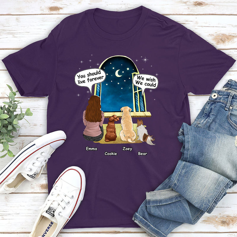 We Wish We Could - Personalized Custom Unisex T-shirt