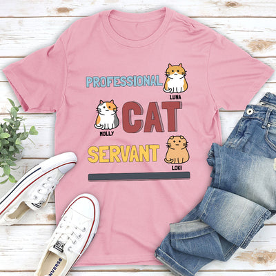 Cats Professional Servant - Personalized Custom Unisex T-shirt