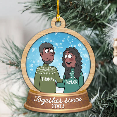 Together Time - Personalized Custom 1-layered Wood Ornament