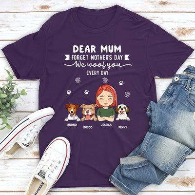 Everyday I Woof You - Personalized Custom Unisex T-shirt