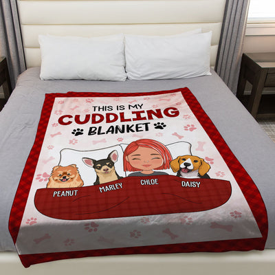 Cuddling Blanket  - Personalized Custom Fleece Blanket