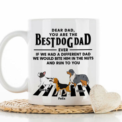 Dogs Run To You (Up To 4 Dogs) - Personalized Custom Coffee Mug