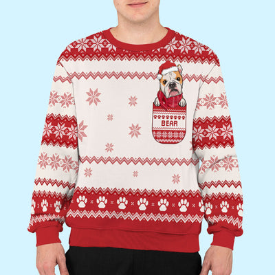 Pocket Dog - Personalized Custom All-Over-Print Sweatshirt
