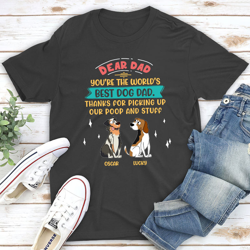 Picking Up My Poop And Stuff - Personalized Custom Unisex T-shirt