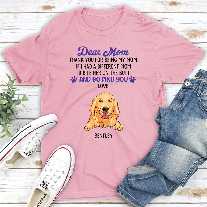 Dear Mom Thank You - Personalized Custom Unisex T-shirt