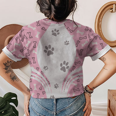 A Dog Makes Life Better - Personalized Custom All-over-print T-shirt