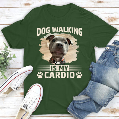 Cardio With Dog Retro - Personalized Custom Unisex T-shirt