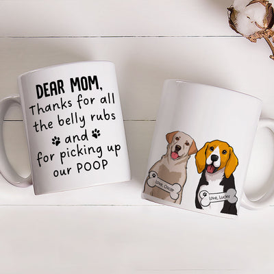 Pick Up Dog Poop - Personalized Custom Coffee Mug