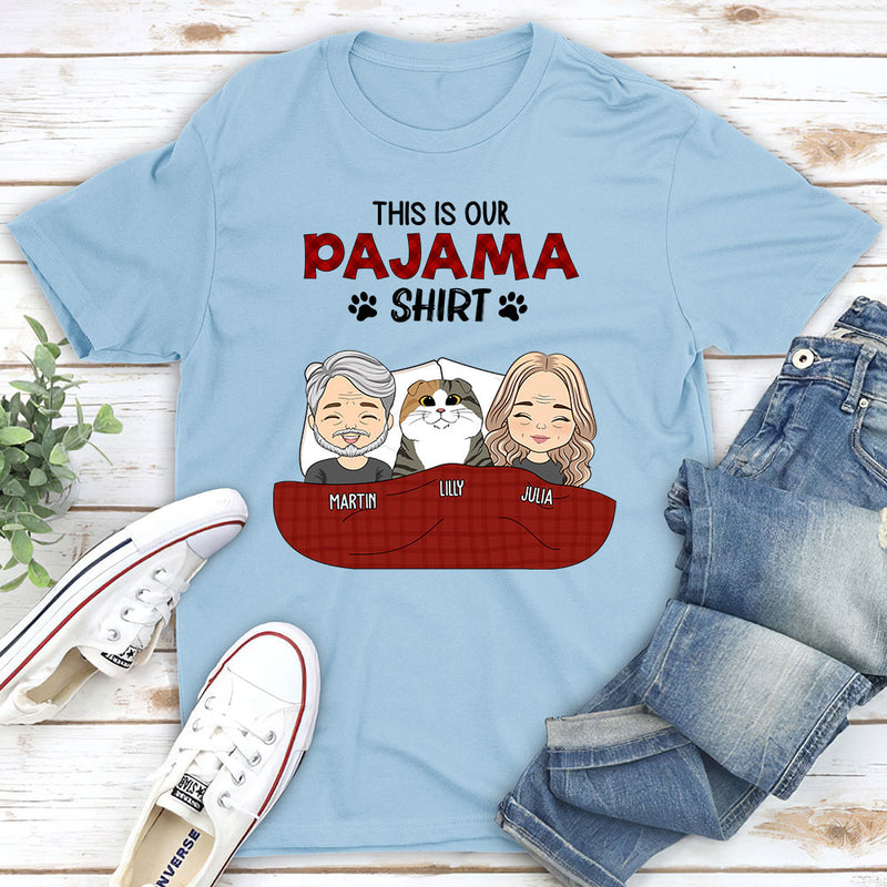 Pajama Shirt Couple - Personalized Custom Premium T-shirt