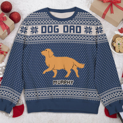 Purple Dog Mom - Personalized Custom All-Over-Print Sweatshirt
