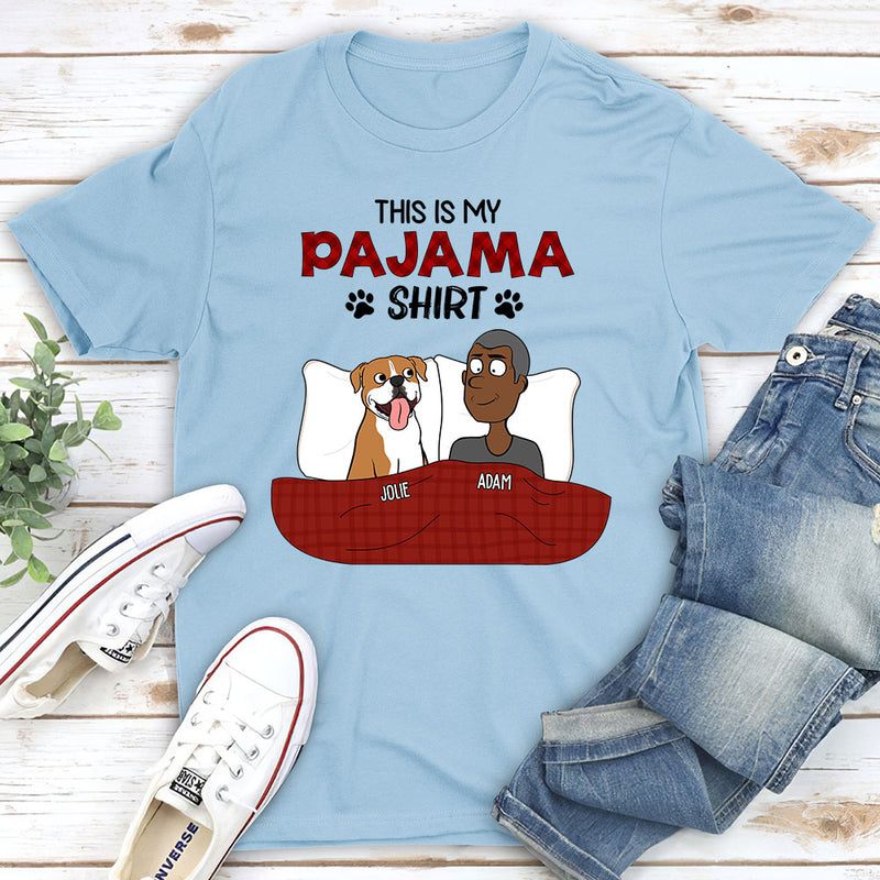 Funny Pajama Shirt - Personalized Custom Unisex T-shirt