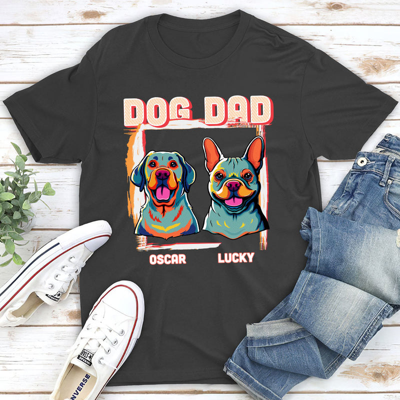 Cool Dad/ Mom Pop Art - Personalized Custom Unisex T-shirt