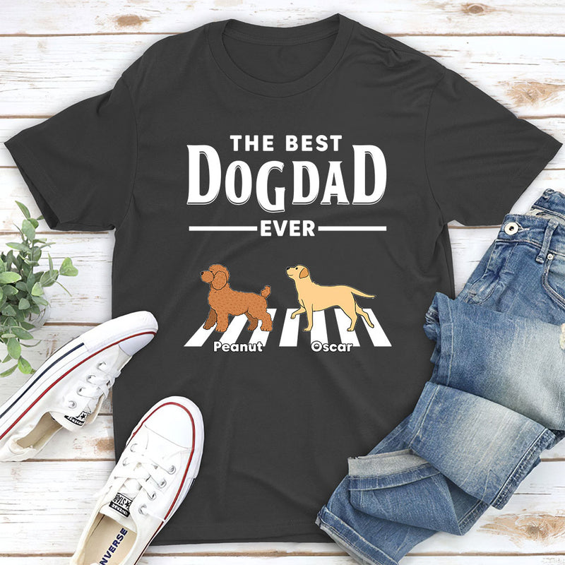 Dog Crossing Road - Personalized Custom Unisex T-shirt