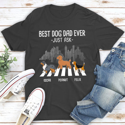 Dog Crossing - Personalized Custom Unisex T-shirt