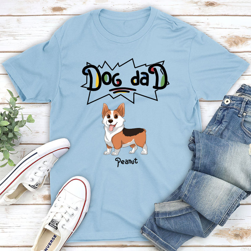 Dog Mom/Dad Colorful - Personalized Custom Unisex T-shirt