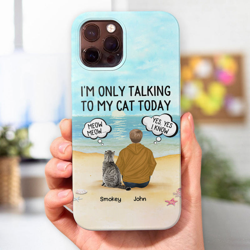 Talking To Cats - Personalized Custom Phone Case