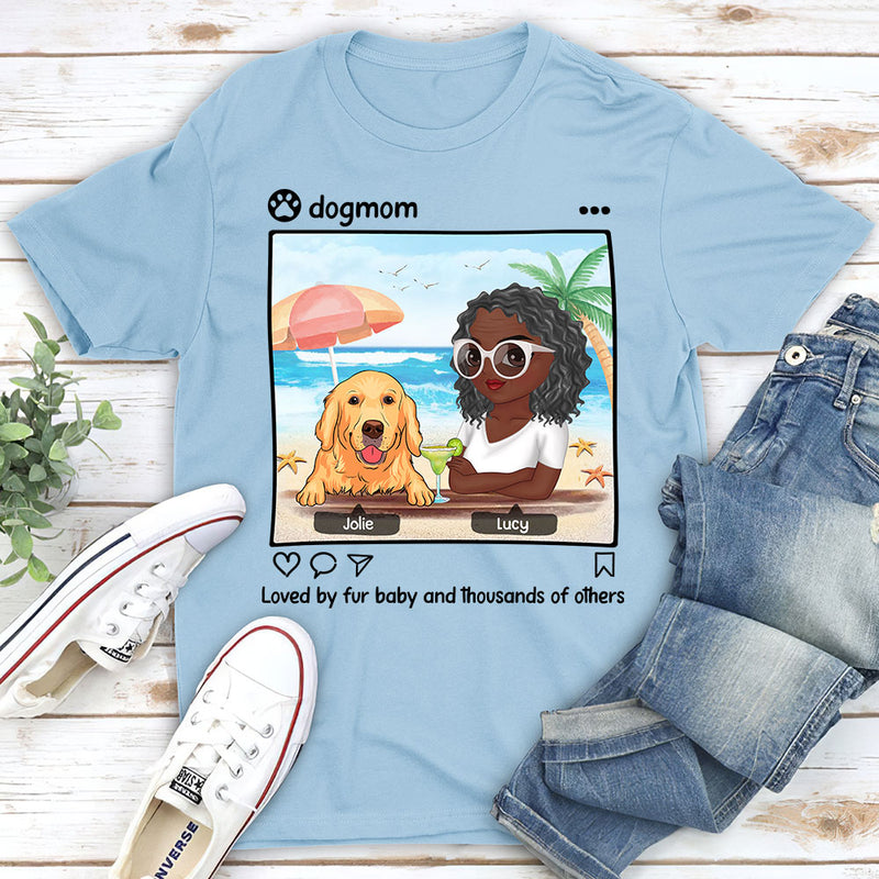 Dog And Mom - Personalized Custom Unisex T-shirt