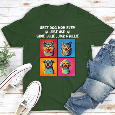 Just Ask Dog Dad - Personalized Custom Premium T-shirt