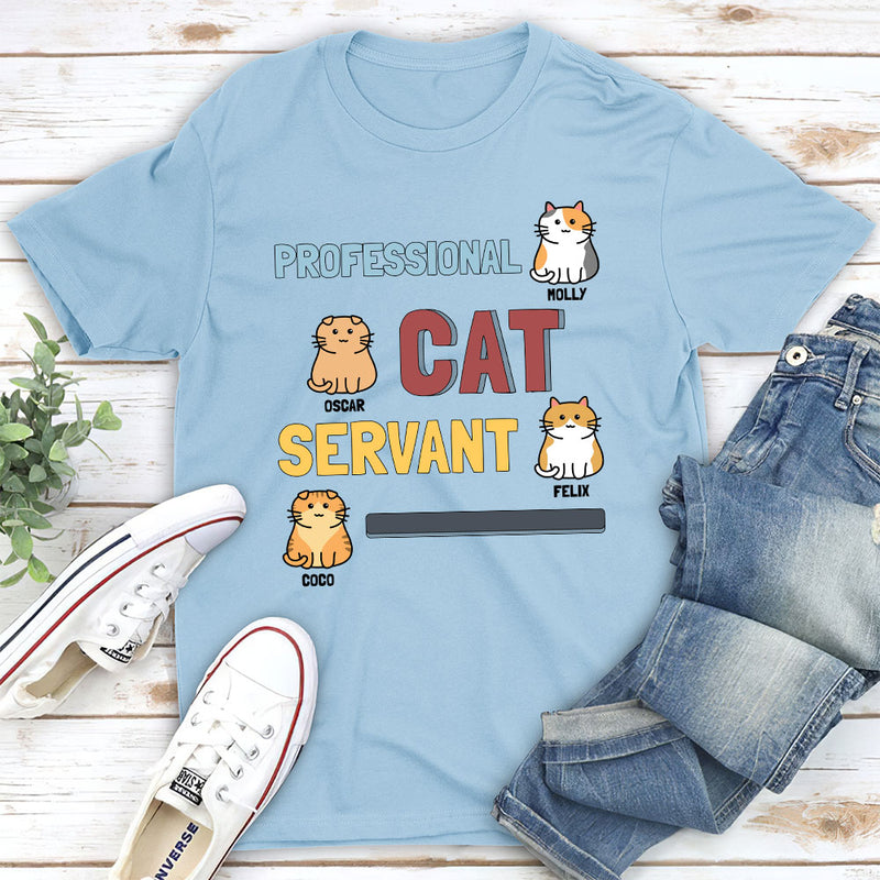 Cats Professional Servant - Personalized Custom Unisex T-shirt