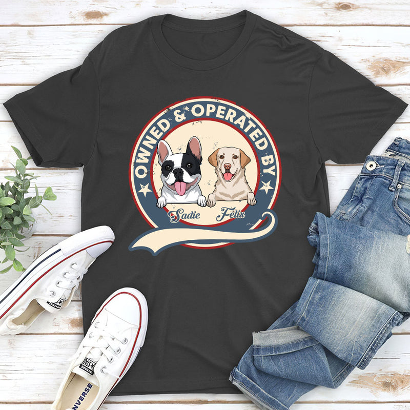 Owned Operated Logo - Personalized Custom Unisex T-shirt