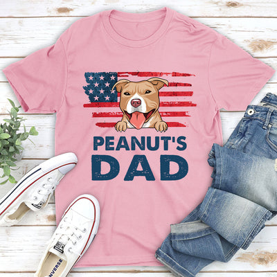 Dog Dad Simple - Personalized Custom Unisex T-shirt